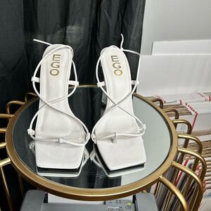 EGO White Heeled Sandals